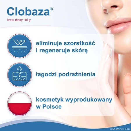Крем для лица и тела Clobaza, комплексная защита сухой и чувствительной кожи, 40 г: цены и характеристики