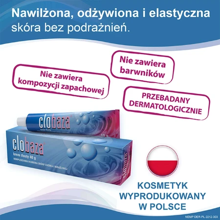 Крем для лица и тела Clobaza, комплексная защита сухой и чувствительной кожи, 40 г: цены и характеристики