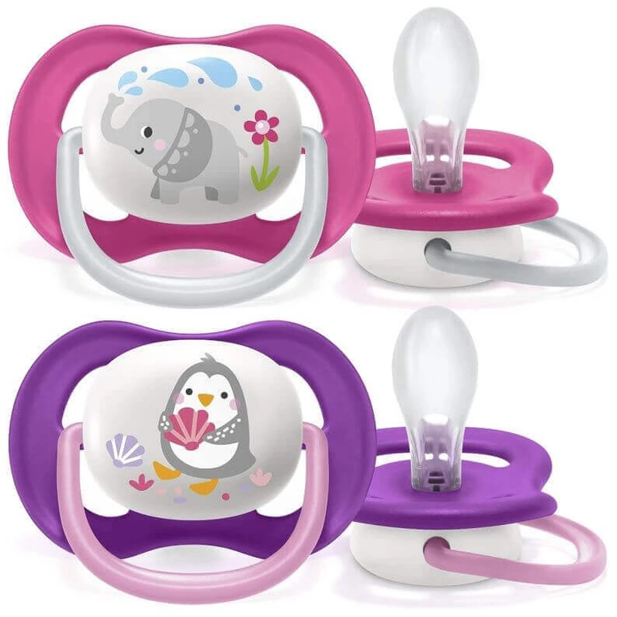 Philips Avent Ultra air пустышка для животных 6-18м диева 2 шт: цены и характеристики