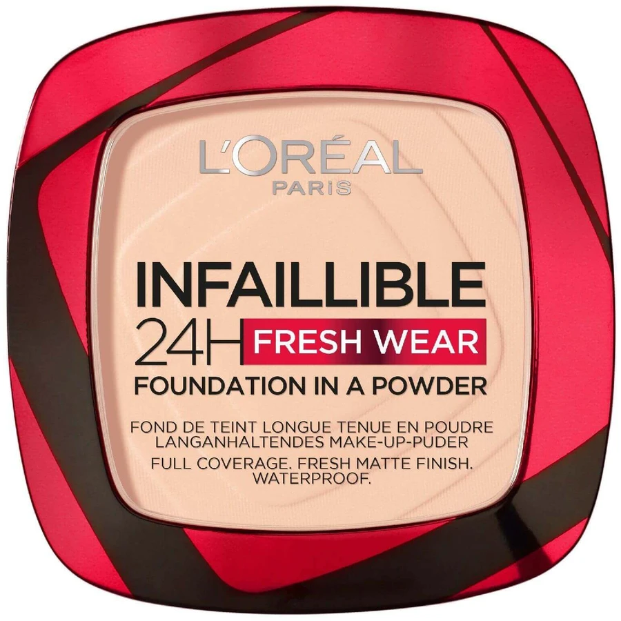 Пудра для макіяжу L'Oréal Paris Infaillible 24H Fresh Wear 180 Рожевий пісок 9 г: ціни та характеристики