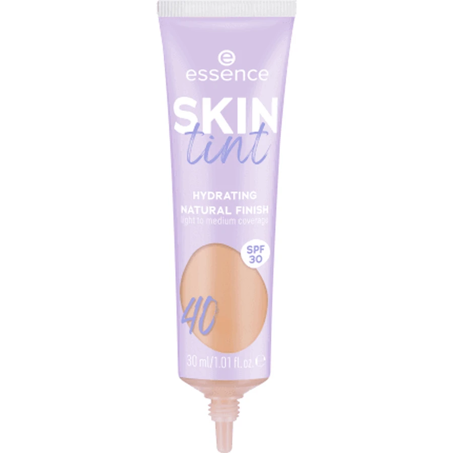 Відтінок для шкіри Skin Tint Відтінок для шкіри, зволожуючий натуральний фініш 40, 30 мл, Essence: ціни та характеристики