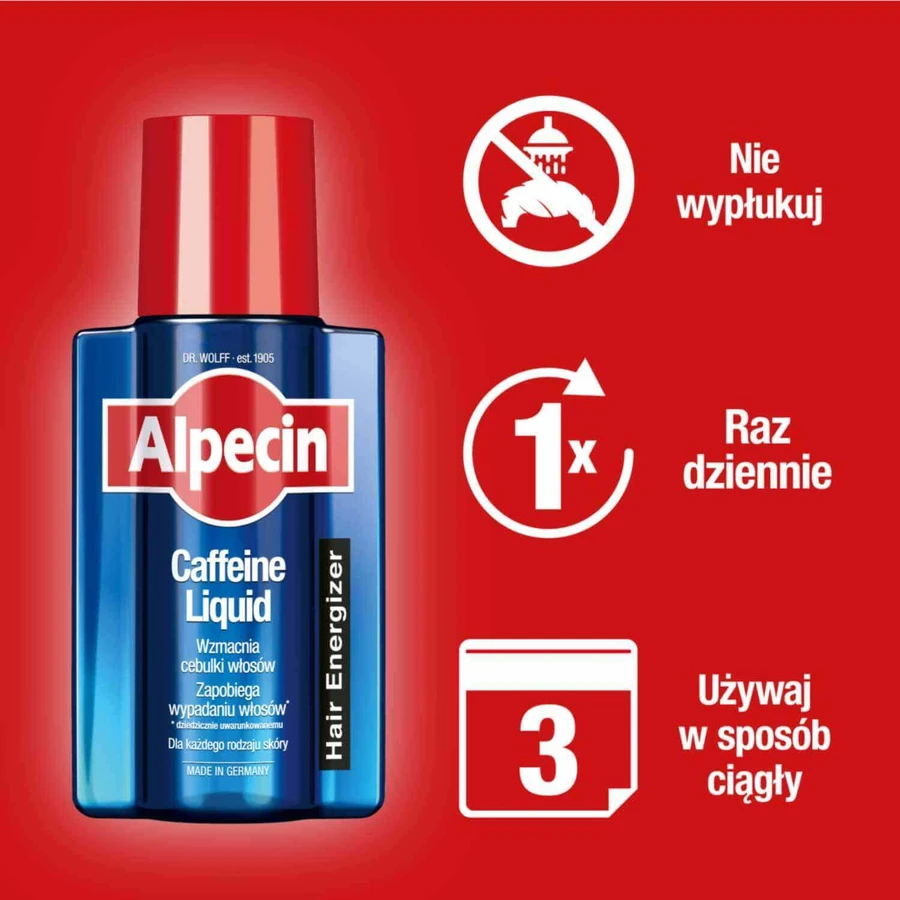 Alpecin Coffein Liquid, кофеїновий лосьйон проти втрати воску, 200 мл: ціни та характеристики