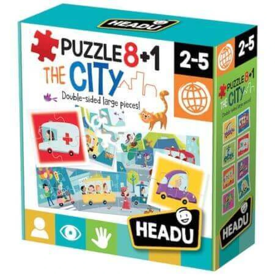 Городской пазл, 8+1, Headu: цены и характеристики