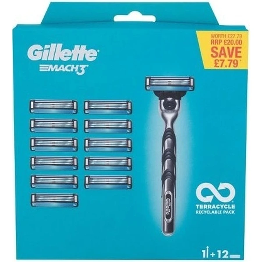 Gillette Mach3 Special Pack Бритва + 12нж 1×1 шт, бритва: цены и характеристики