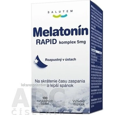 Мелатонін RAPID комплекс 5мг SALUTEM 1×100 табл.: ціни та характеристики