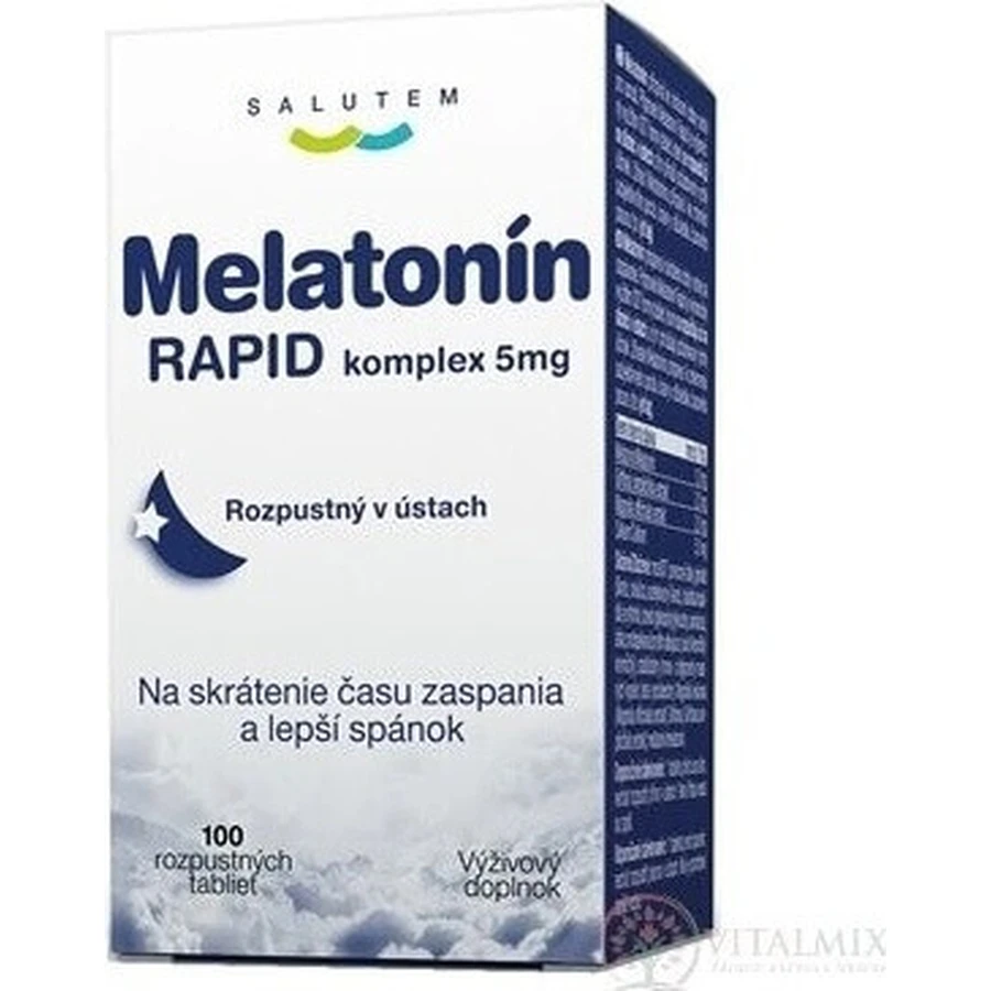 Мелатонін RAPID комплекс 5мг SALUTEM 1×100 табл.: ціни та характеристики