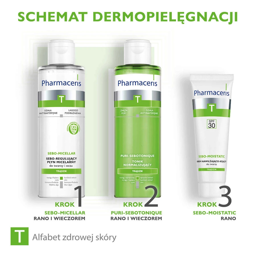 Pharmaceris T Sebo-Moistatic, увлажняющий и успокаивающий крем для лица, SPF 30, 50 мл: цены и характеристики