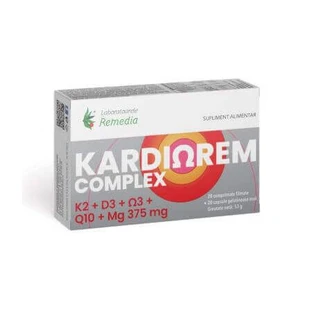 Кардіорем комплекс, 20 таблеток + 20 м'яких гелевих капсул, Ремедіум