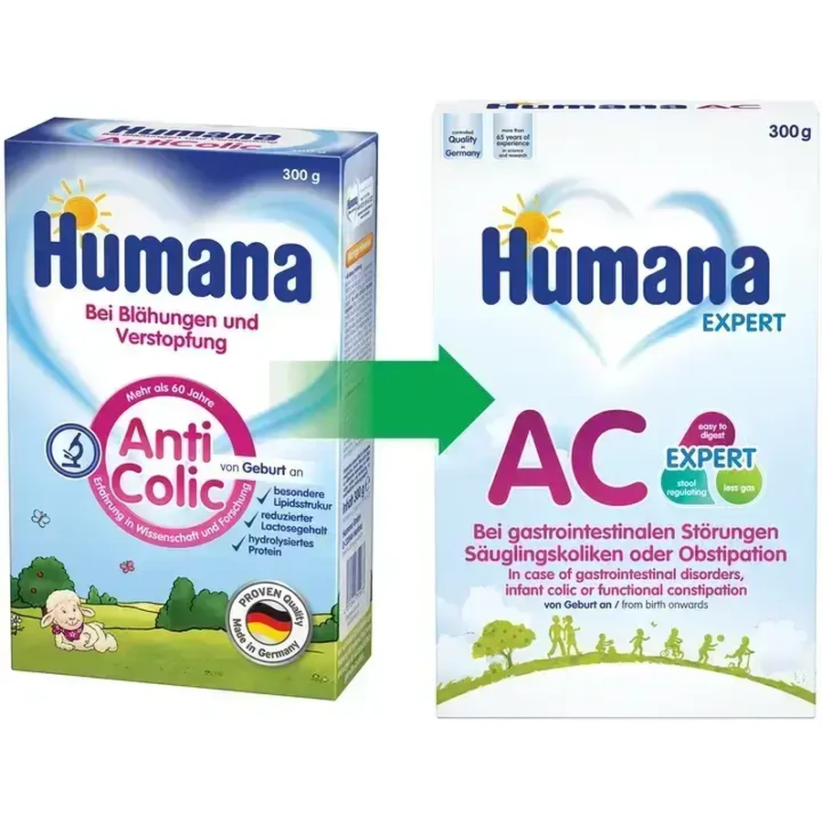Суха молочна суміш AC Expert, 300 г, Humana: ціни та характеристики