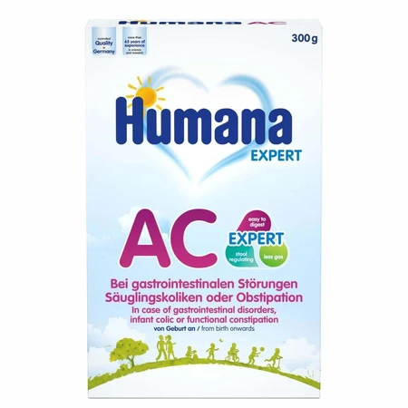 Суха молочна суміш AC Expert, 300 г, Humana: ціни та характеристики