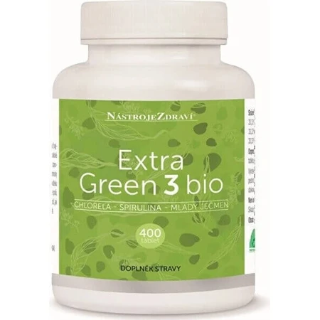 ToolsHealth Extra GREEN 3 BIO 1×400 табл, смесь спирулины и хлореллы: цены и характеристики