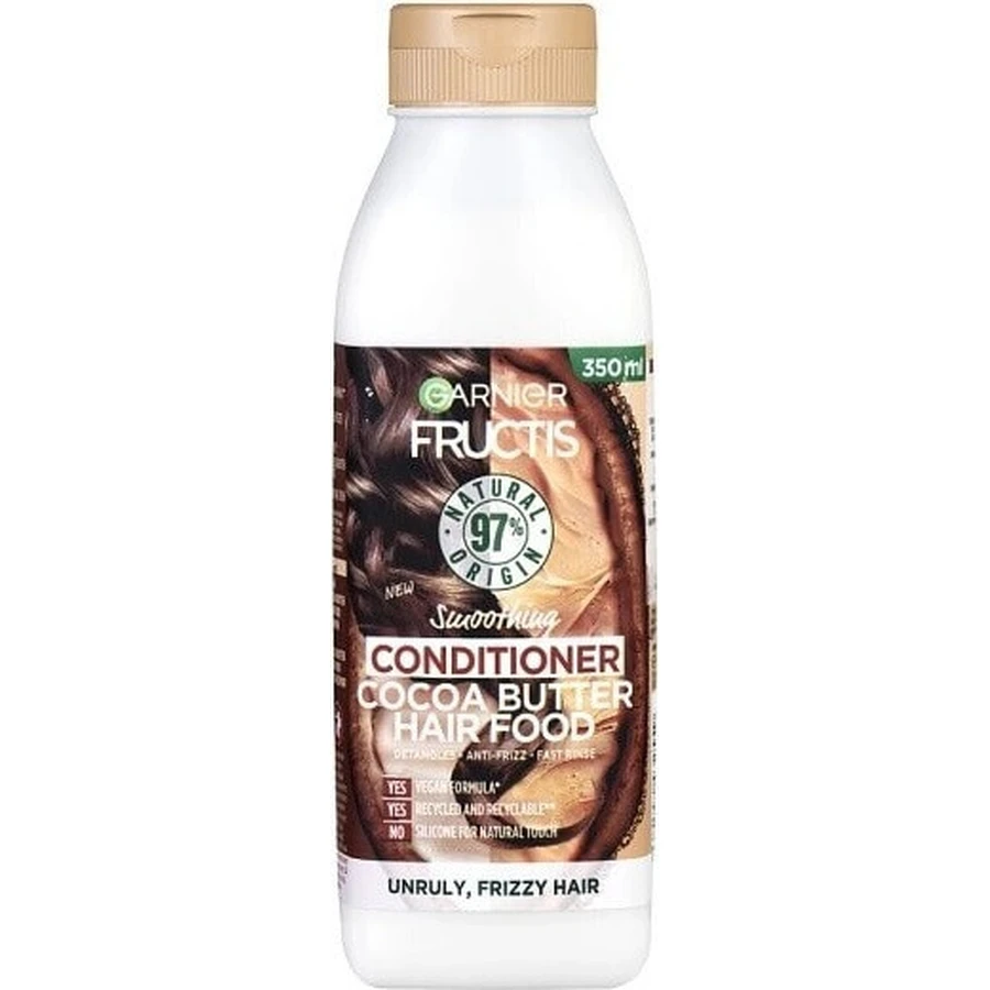 Розгладжуючий бальзам для волосся Garnier Fructis Hair Food з маслом какао 1×350 мл, бальзам: ціни та характеристики
