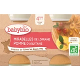 Babybio фруктовый перекус мирабель и яблоко 2 x 130 г
