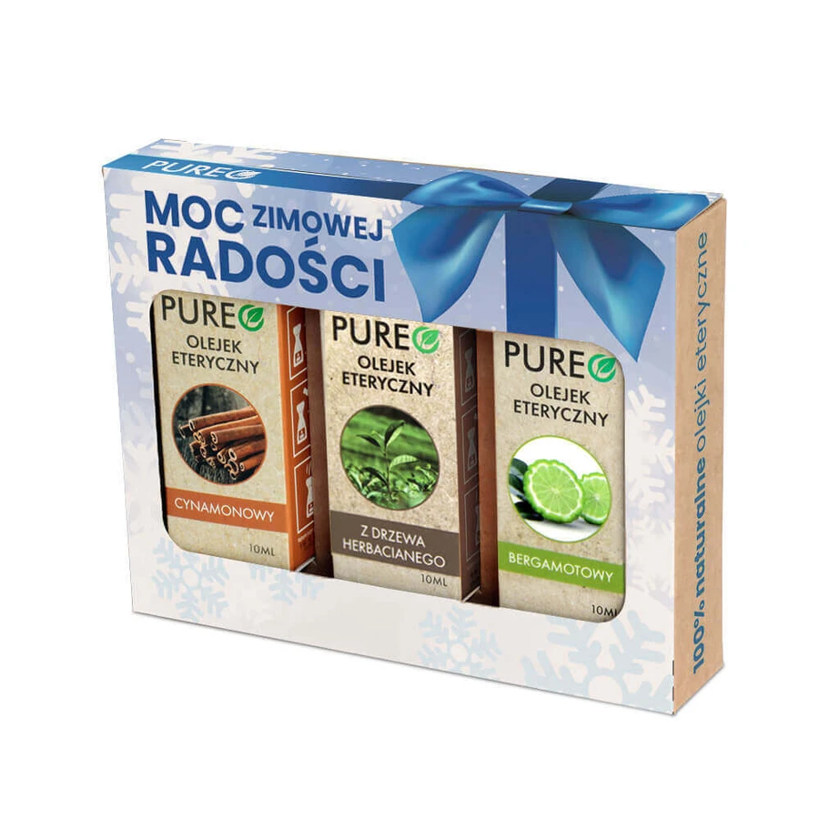 Набор Pureo Power of Winter Radiance, натуральные эфирные масла, бергамот, чайное дерево, корица, 3 x 10 мл: цены и характеристики