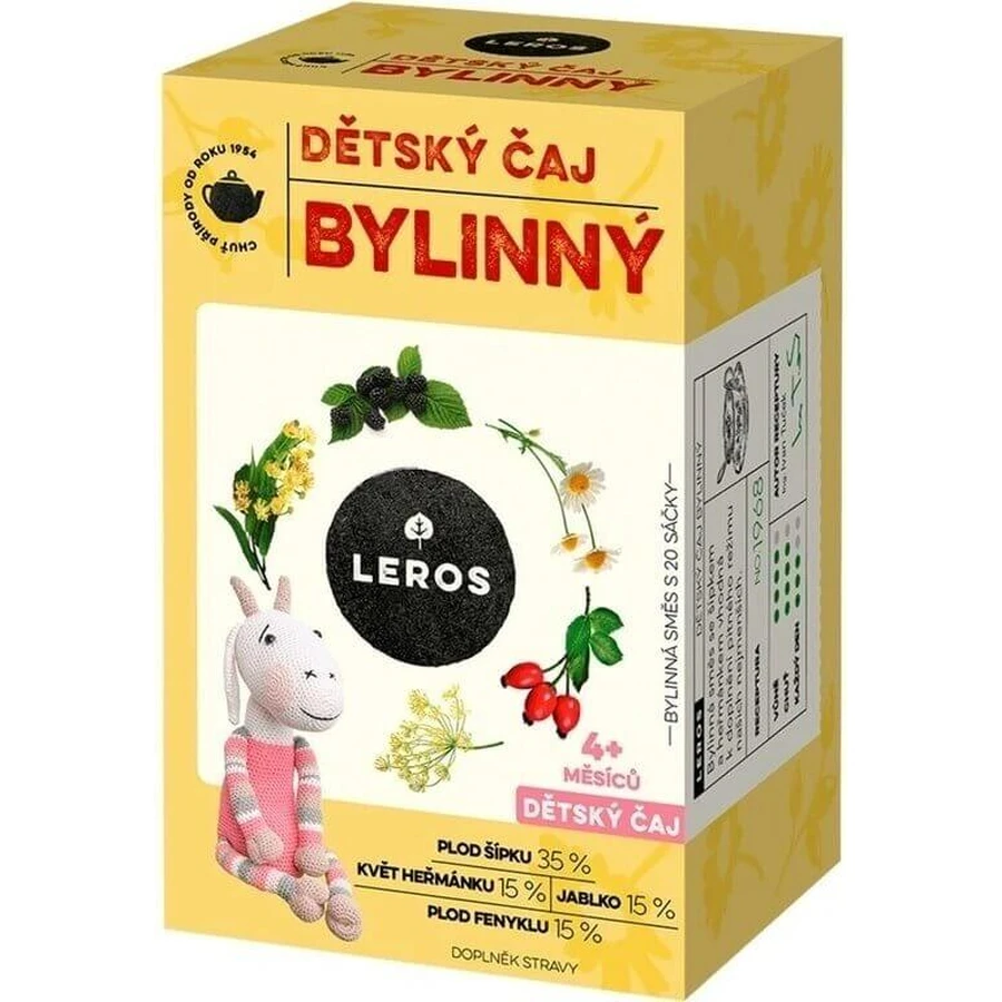 LEROS BIO CHILDREN'S HERBAL AJ HERBAL+ 20×2 г, детский травяной сбор aj: цены и характеристики