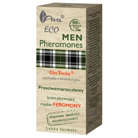 Ava Laboratorium Eco Men Феромони проти зморшок крем для обличчя, 50 мл: ціни та характеристики