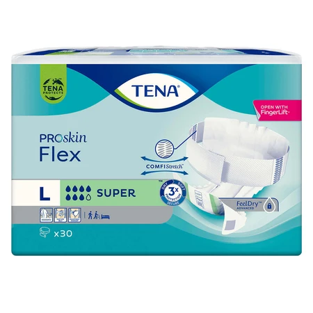 Tena Flex ProSkin, подгузники, размер L, 83-120 см, Super, 30 шт.: цены и характеристики
