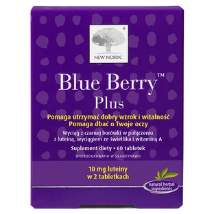 Новинка Nordic Blue Berry Plus, 60 таблеток