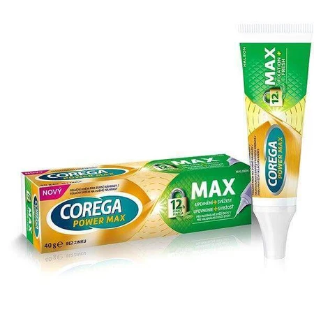 COREGA MAX FORtifying + BONDING 1×40 г, фиксированный крем сильной фиксации: цены и характеристики