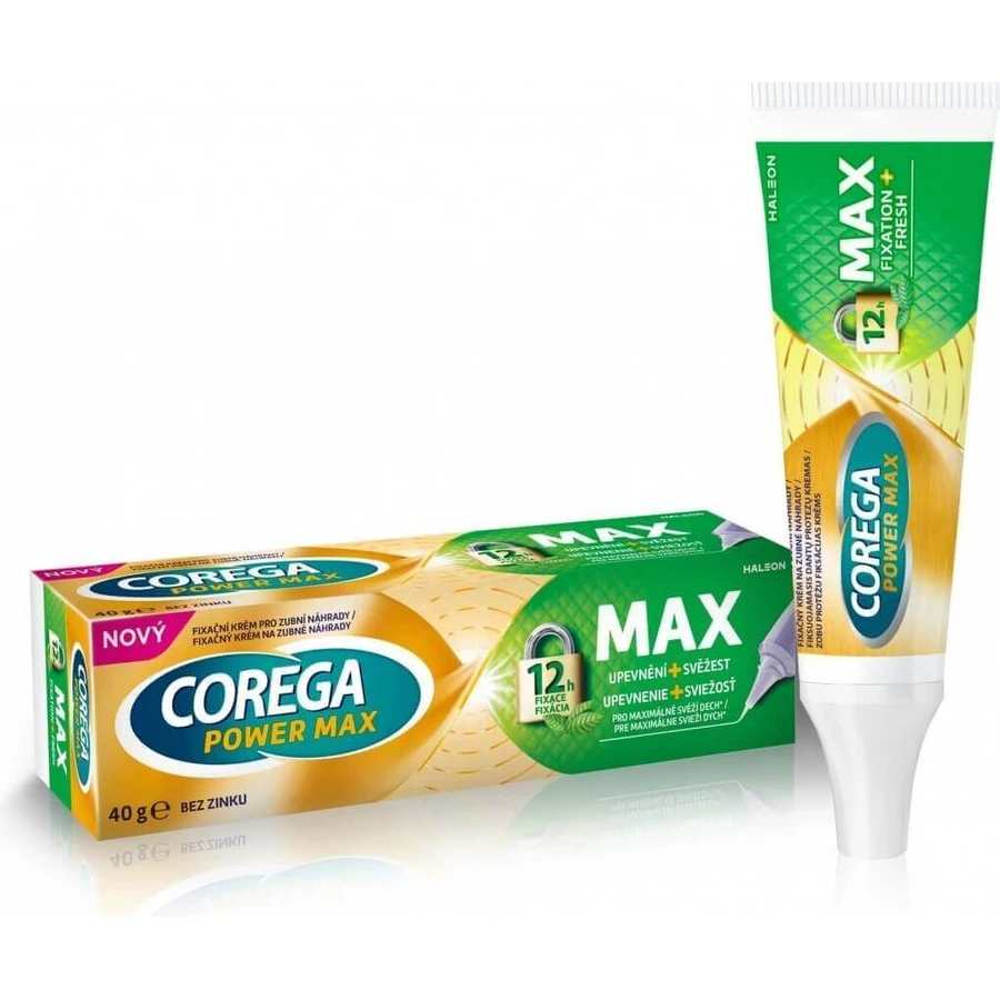 COREGA MAX FORtifying + BONDING 1×40 г, фиксированный крем сильной фиксации: цены и характеристики