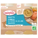 Babybio Eco Piure Ризотто с лососем, 2х200 г, BabyBio