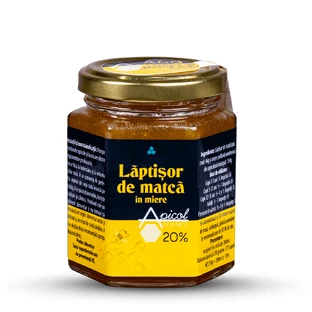 Маточное молочко в меде 20%, 230 гр, Apicol Science
