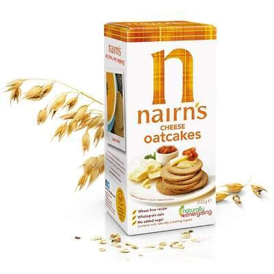 Вівсяні булочки Nairn's цільнозернові з сиром, 200г, Nairn's: ціни та характеристики