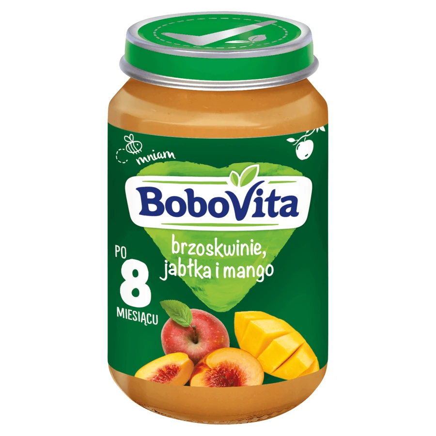 BoboVita Десерт, персики, яблуко, манго, після 8 місяців, 190 г: ціни та характеристики