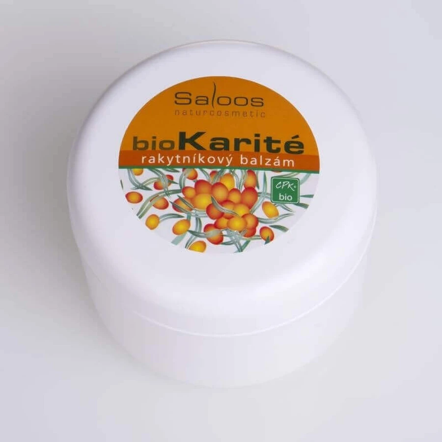 Обліпиховий бальзам Saloos BioKarité 1×50 мл, чистий натуральний продукт: ціни та характеристики