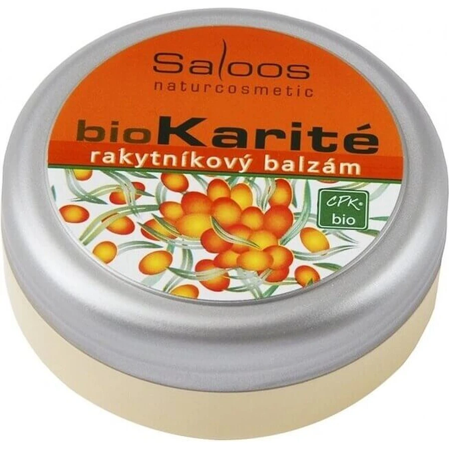 Обліпиховий бальзам Saloos BioKarité 1×50 мл, чистий натуральний продукт: ціни та характеристики