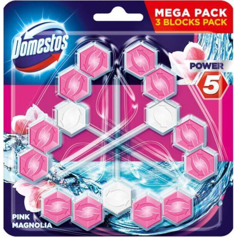 Domestos Power 5 Рожева магнолія 3 х 50 г: ціни та характеристики
