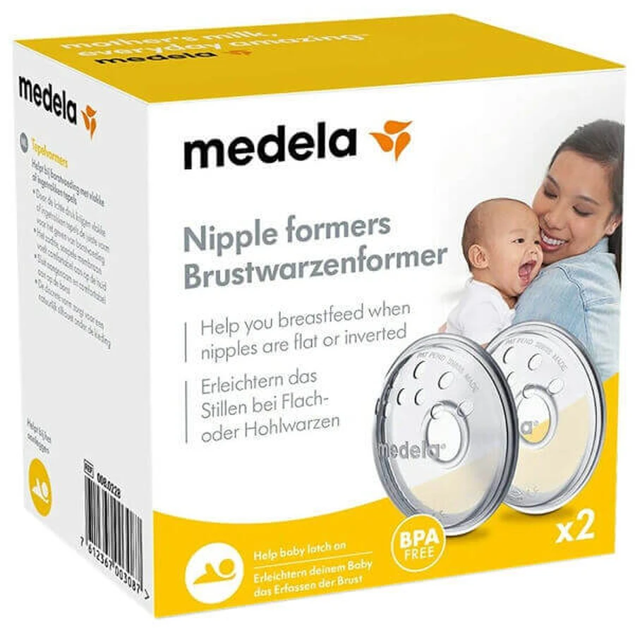 Medela, накладки для формування сосків, 2 штуки ДЕФЕКТ УПАКОВКИ: ціни та характеристики