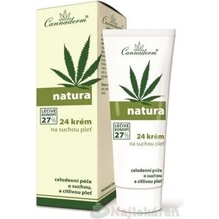 Крем для сухої шкіри Cannaderm NATURA all day 24 1×75 г, для сухої шкіри: ціни та характеристики