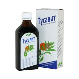 Тусавит сироп бутылка 125 г, в карт. коробке