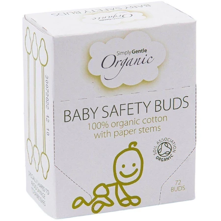 Дитячі ватні палички Simply Gentle Organic 72 шт: ціни та характеристики