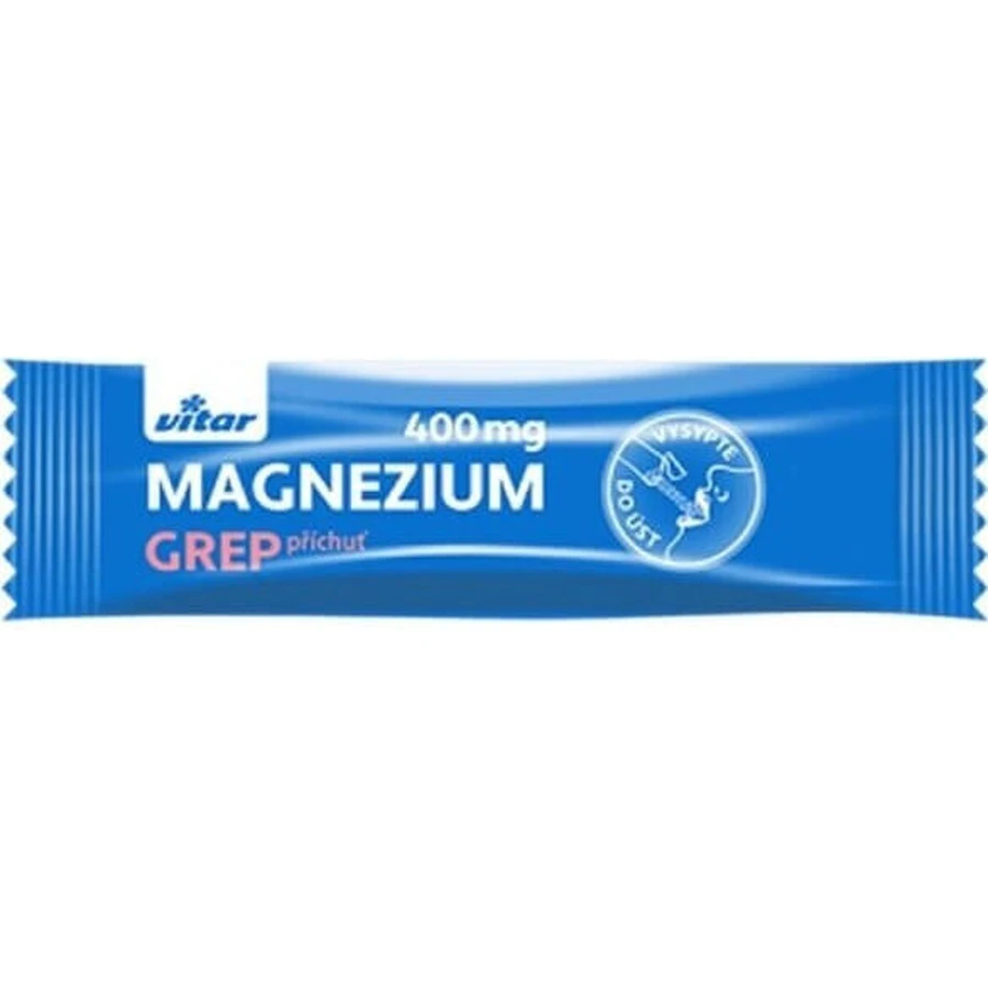 MAGNEZIUM 400MG+B6+C 20 Pcs GREP VITAR 1х20 шт, пакетики зі смаком грейпфрута: ціни та характеристики