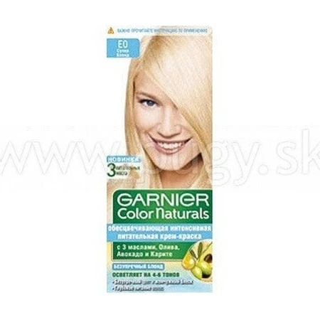 Фарба для перманентного фарбування волосся Garnier Color Naturals E0 Супер-русява 1×1 шт, колір волосся: ціни та характеристики