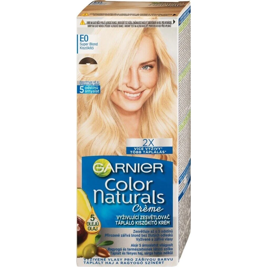 Фарба для перманентного фарбування волосся Garnier Color Naturals E0 Супер-русява 1×1 шт, колір волосся: ціни та характеристики