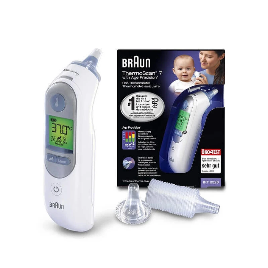 Віковий точний вушний термометр, Termoscan 7, TOW004690, Braun: ціни та характеристики