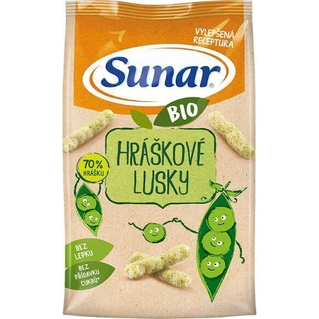 Sunar Органические гороховые чипсы для детей 45 г: цены и характеристики