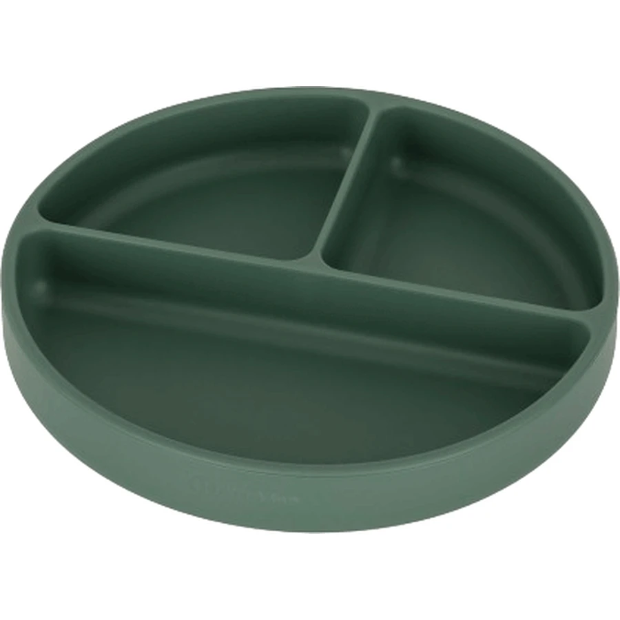 Petite&Mars Силиконовое разделительное блюдце круглое Take&Match Misty Green 6м+: цены и характеристики