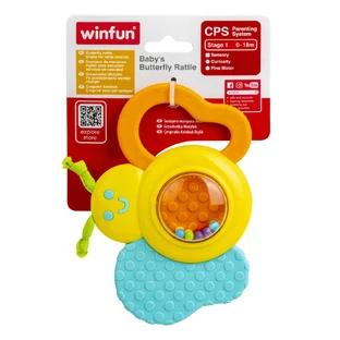 Метелик з прорізувачем для зубів, 0 місяців+, Winfun