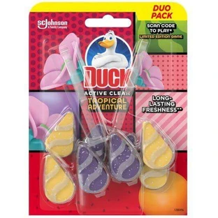 Утенок туалетный блок Active Clean duo Tropical 2 шт