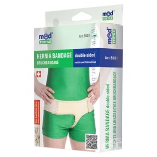 Пояс для двосторонньої пахової грижі бежевий, розмір XL/XXL, 5001, Med Textile