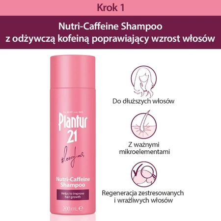 Plantur 21 Шампунь для довгого волосся з нутрієнтами та кофеїном, що стимулює ріст, 200 мл: ціни та характеристики