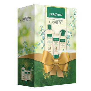 Gerovital Expert Treatment Set Шампунь 250 мл, Маска 150 мл і Сироватка 150 мл, Farmec