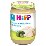 HiPP Блюдо, ризотто из брокколи и кролика, после 7 месяцев, 220 г.