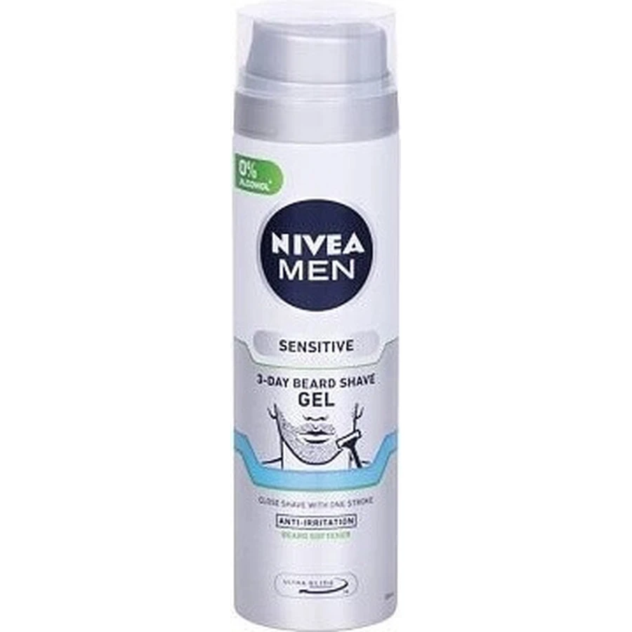 NIVEA Men Sensitive Гель для бритья для щетины 1×200 мл, гель для бритья: цены и характеристики