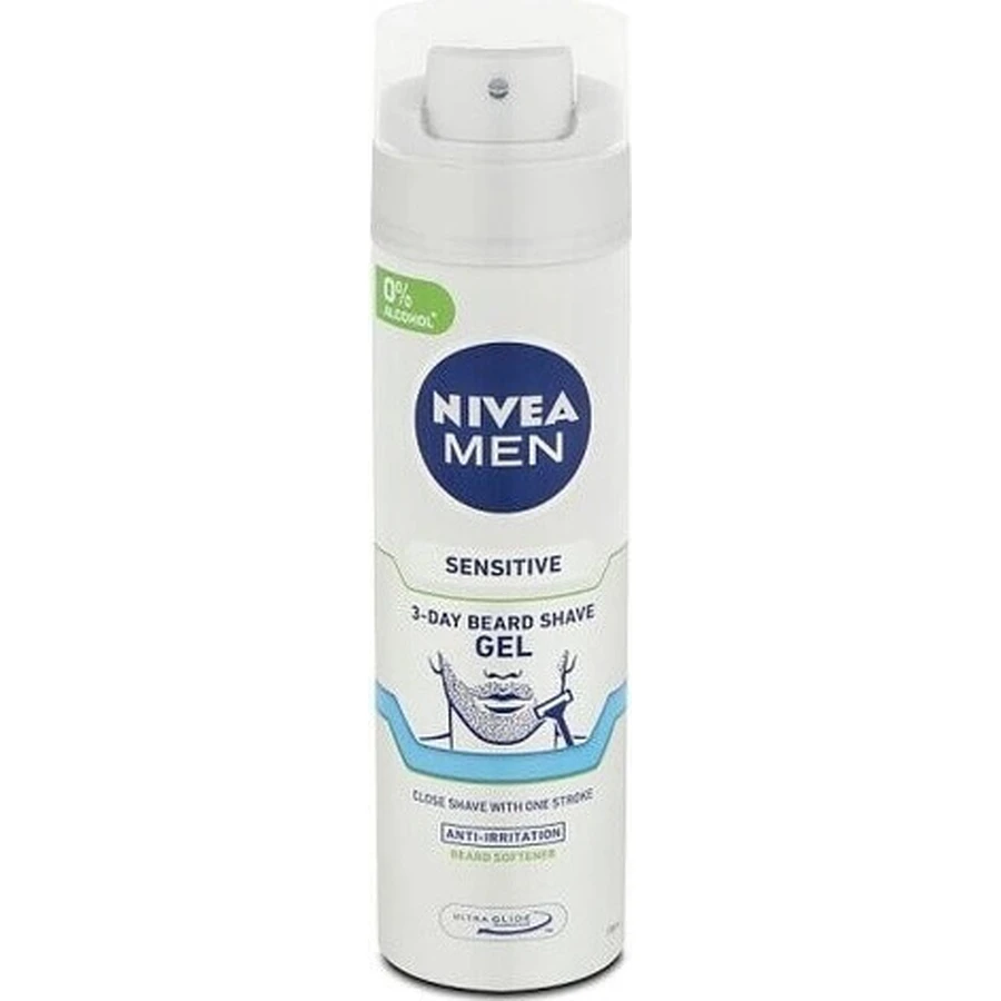 NIVEA Men Sensitive Гель для бритья для щетины 1×200 мл, гель для бритья: цены и характеристики