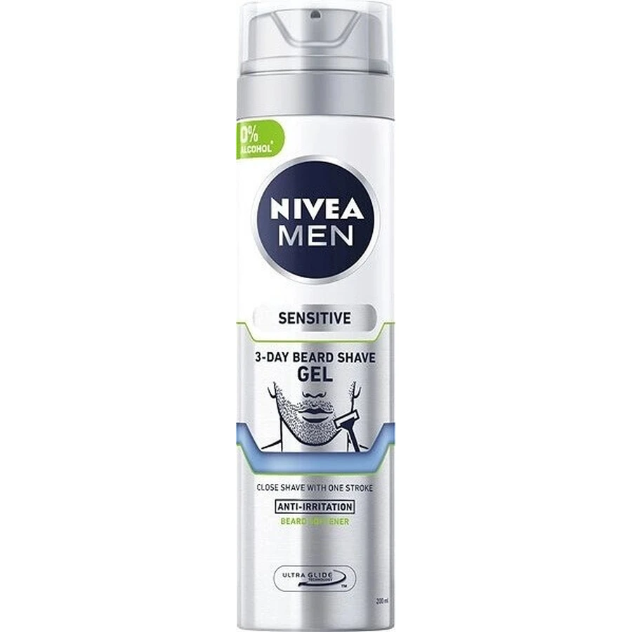 NIVEA Men Sensitive Гель для бритья для щетины 1×200 мл, гель для бритья: цены и характеристики